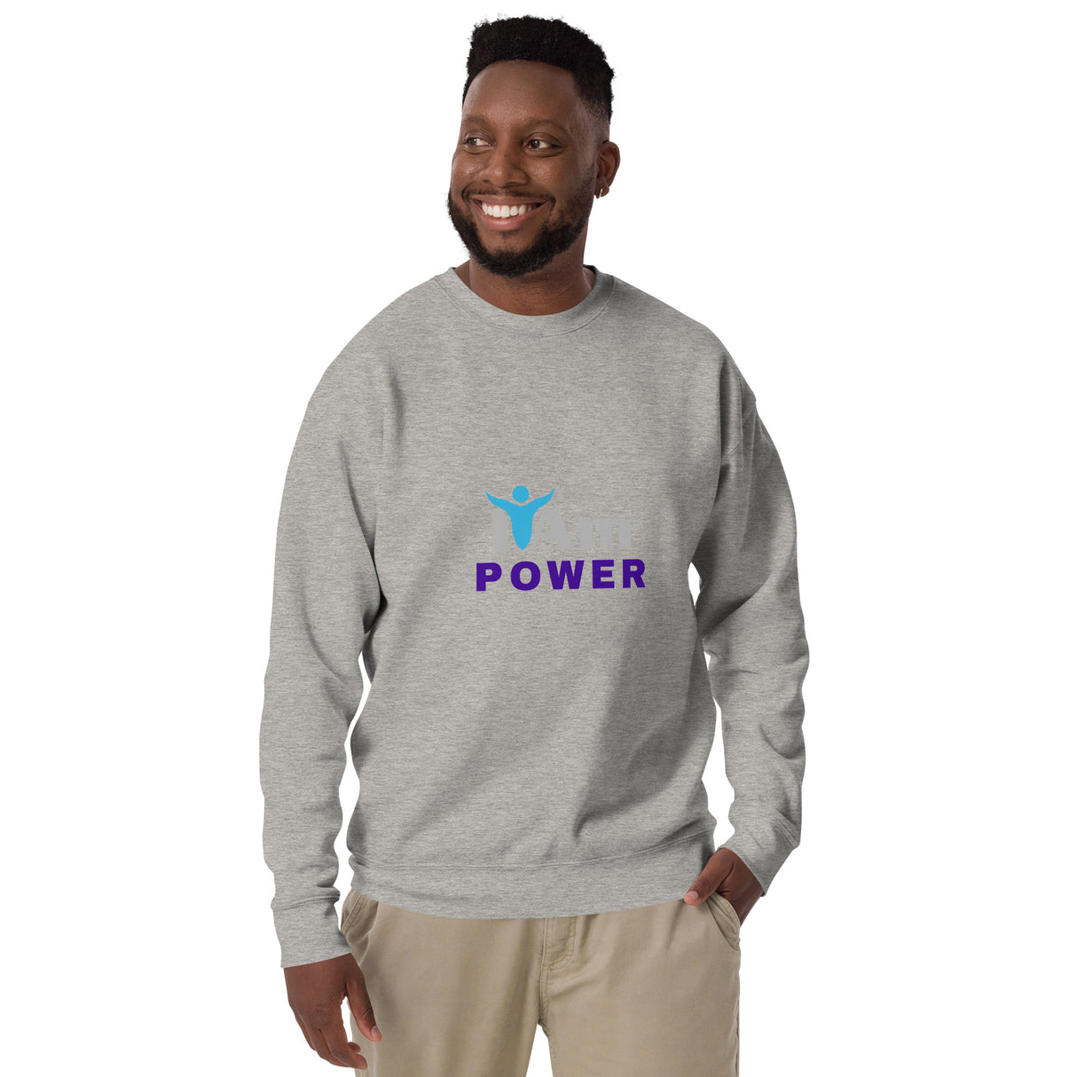 "I Am Power" Self-Empowerment Affirmation Unisex Premium Sweatshirt