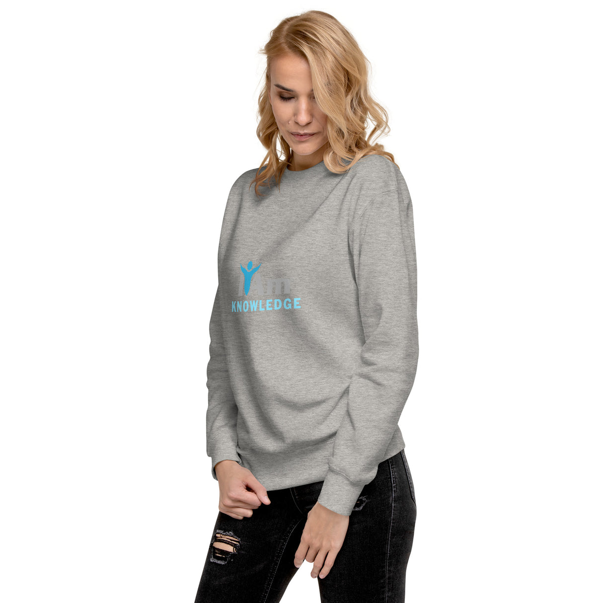 "I Am Knowledge" Self-Empowerment Affirmation Unisex Premium Sweatshirt