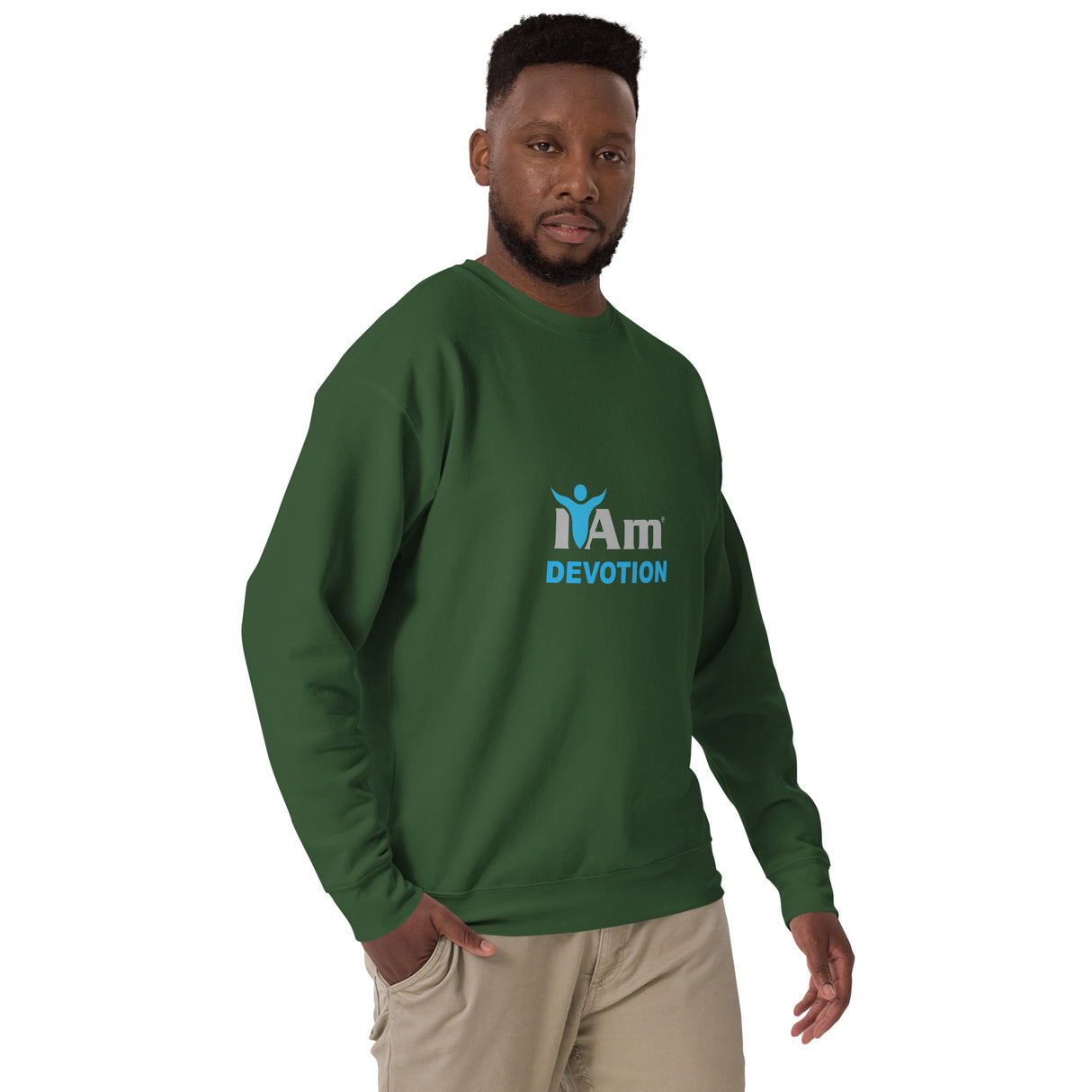 "I Am Devotion" Self-Empowerment Affirmation Unisex Premium Sweatshirt