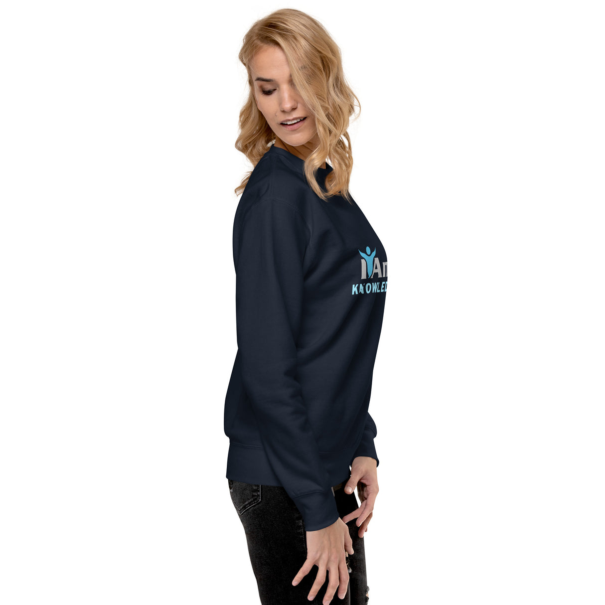 "I Am Knowledge" Self-Empowerment Affirmation Unisex Premium Sweatshirt