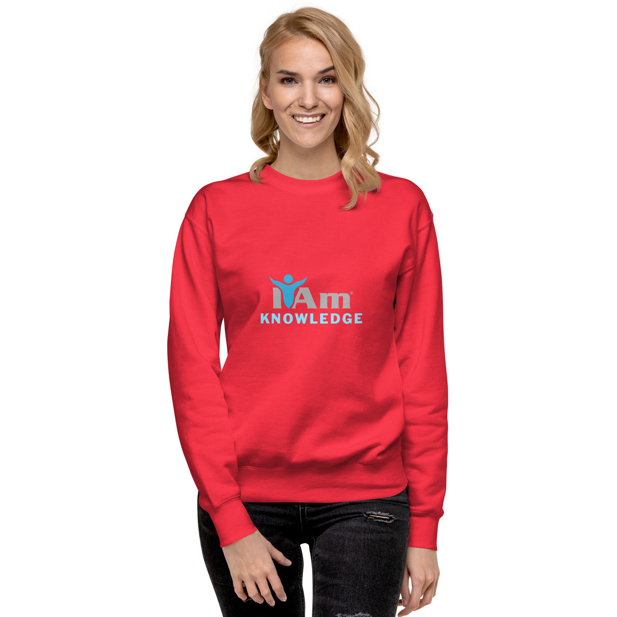 "I Am Knowledge" Self-Empowerment Affirmation Unisex Premium Sweatshirt