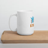 "I Am Strength" Self-Empowerment Affirmation White Glossy Mug