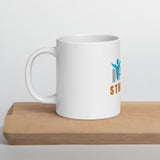 "I Am Strength" Self-Empowerment Affirmation White Glossy Mug